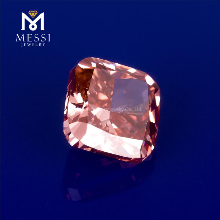 syntetisk hpht diamant 2ct pink pude lab dyrket cvd diamant pris