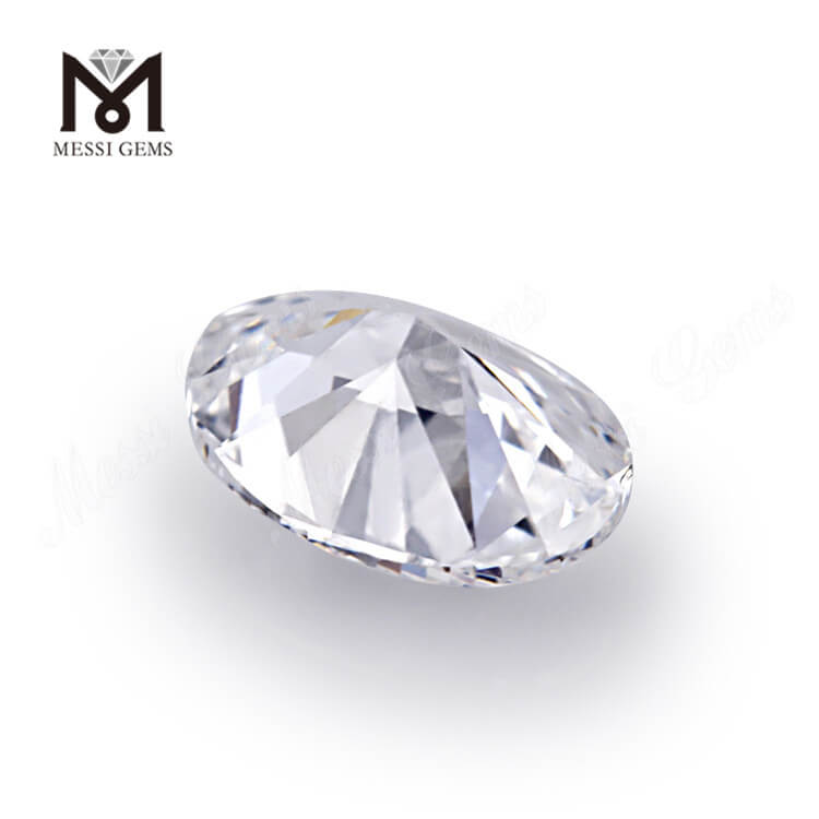 OVAL D VS2 fremragende slebet 0,415 karat syntetisk diamant pris per karat