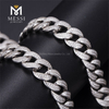 925 Sølv Håndlavet Moissanite afkølet bling Cuban Chain Link