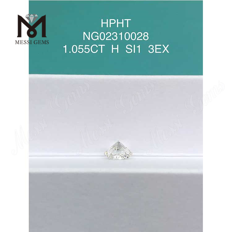 SI1 RD Lab dyrket diamant 1.055ct EX Cut Grade