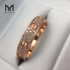 Moissanite hvidguld smykker 0,272 karat rosa guld ring til mænd