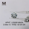 2.05CT E vvs laboratoriediamanter RD Cut hpht diamanter engrospris
