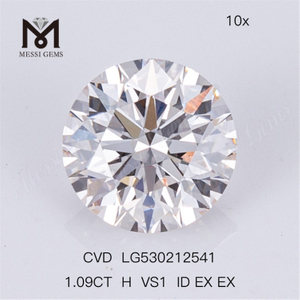 1.09ct VS Round Lab Oprettet Diamond CVD White Lab Diamond på udsalg