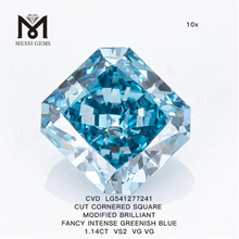 1.14CT Fancy Blue SQ løse syntetiske diamanter IGI laboratoriedyrkede diamanter engrospris