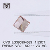 1.53CT FVPINK VS2 SQ laboratoriediamant engros CVD LG380994583