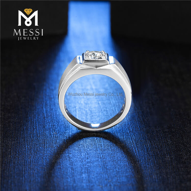 Engros 925 Sterling Sølv Ring Moissanite Man Ringe Par Ring smykker til mænd