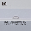 3.90CT G VVS2 EX Emerald cvd sten LG600338884 