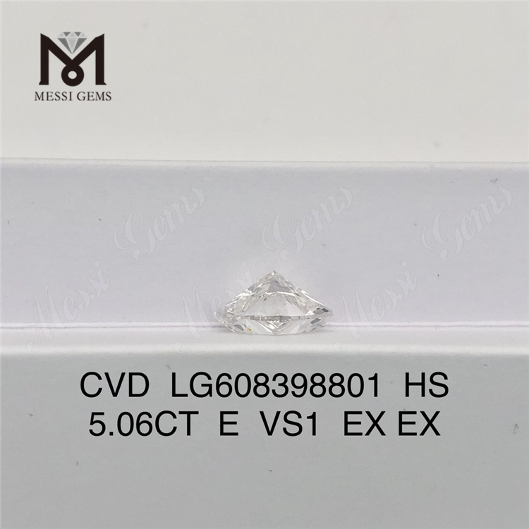 5.06CT E VS1 HS bedst skabte diamanter iGI Certified Sustainable Luxury丨Messigems CVD LG608398801 