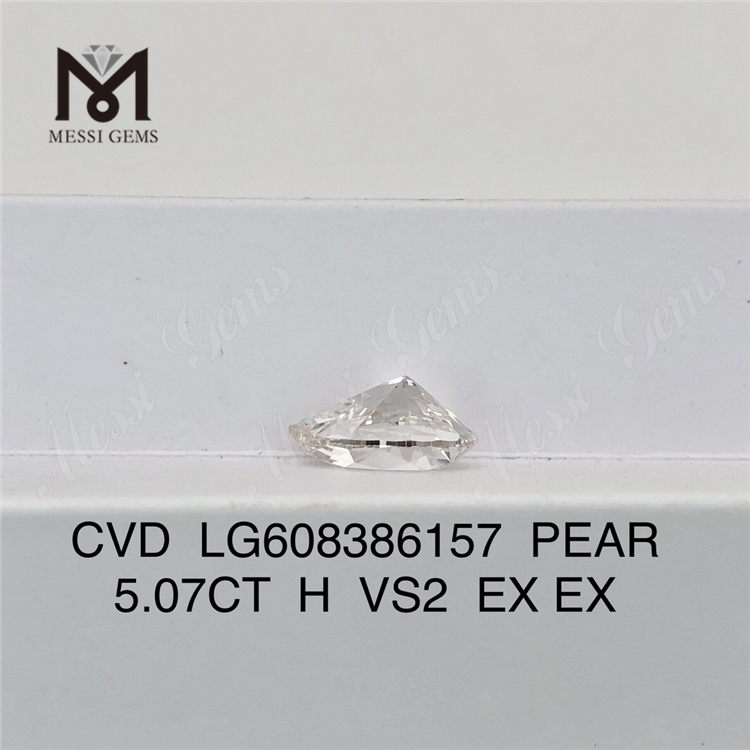 5.07CT PEAR H VS2 igi lab skabte diamanter IGI Certified Brilliance丨Messigems LG608386157 