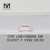 10.57CT EM F VVS2 CVD lavet i laboratoriediamant LG611399208丨Messigems \t