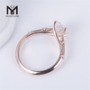 brugerdefineret bryllup rose guld ring IGI laboratoriedyrket oval diamantring