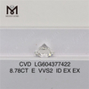 8.78CT E VVS2 ID vvs cvd diamant til designere LG604377422丨Messigems