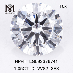 1.05CT D VVS2 3EX HPHT diamanter til salg HPHT LG593376741