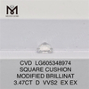 3.47CT D VVS2 PUDE IGI-certificerede diamanter VVS afslører gnisten af ​​VVS-kvalitet丨Messigems LG605348974 