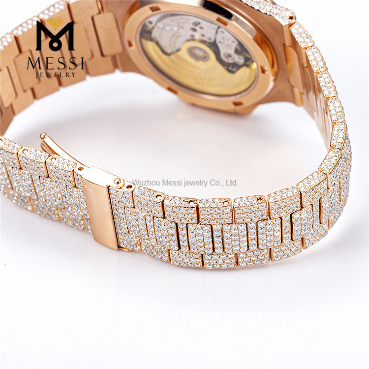 Iced Out Moissanite Watch Luxury and Shine MSA-582