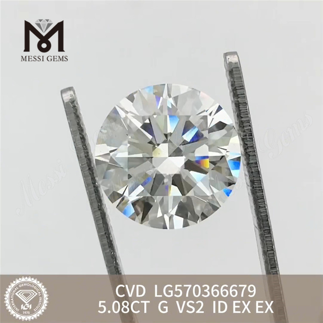 5,08CT G VS2 ID Ex CVD Laboratory Diamonds LG570366679 丨 Messigems